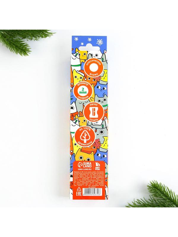 Карандаш чернографитный «Весёлый Новый год»