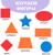 Обучающая книга «Учим фигуры», казахский язык, 20 стр.