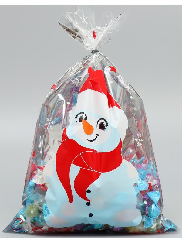 Пакет пластиковый «Снеговичок», 20 × 30 см