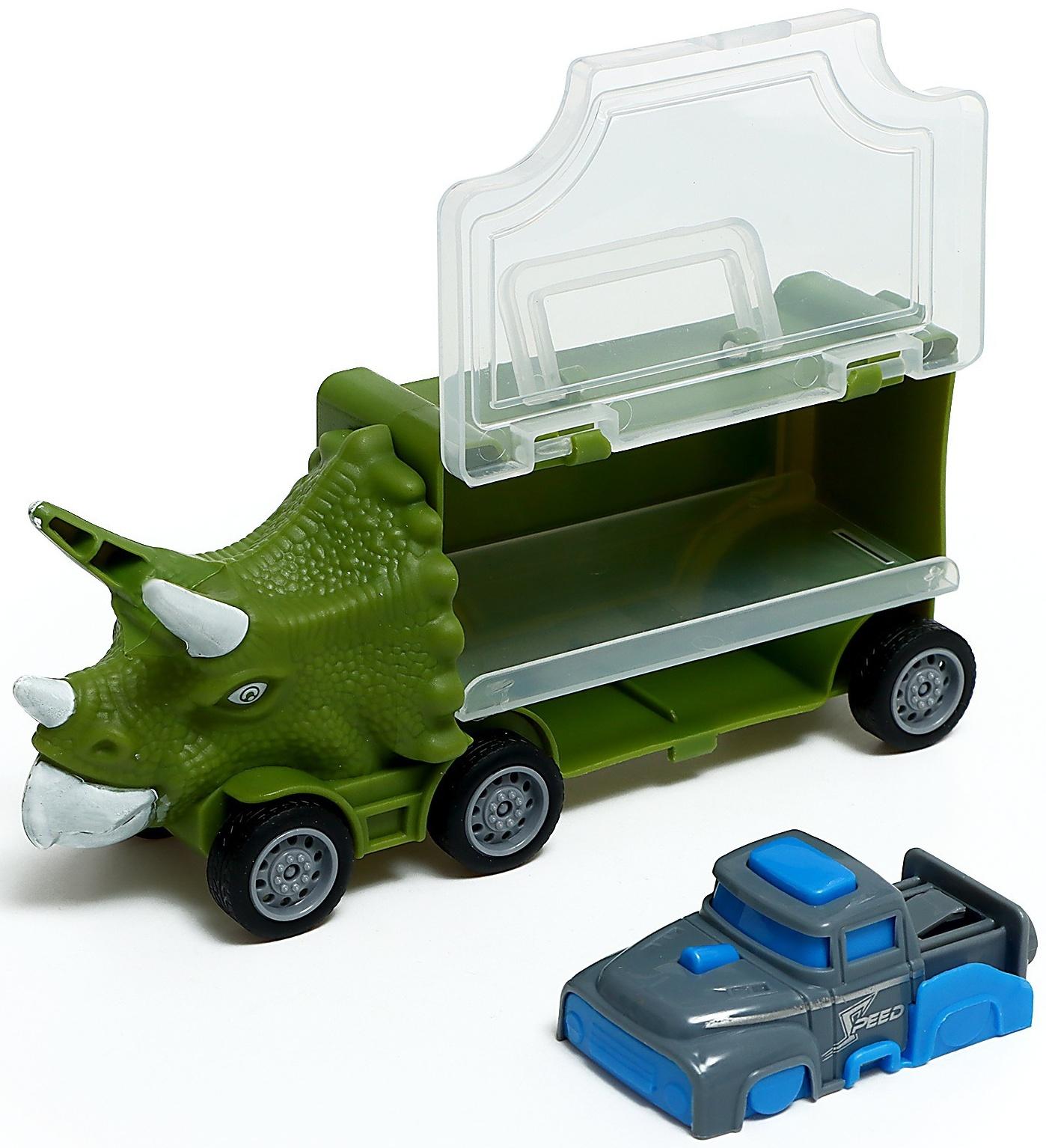 Грузовик «Дино перевозчик», 3 машины, станция запуска, аксессуары