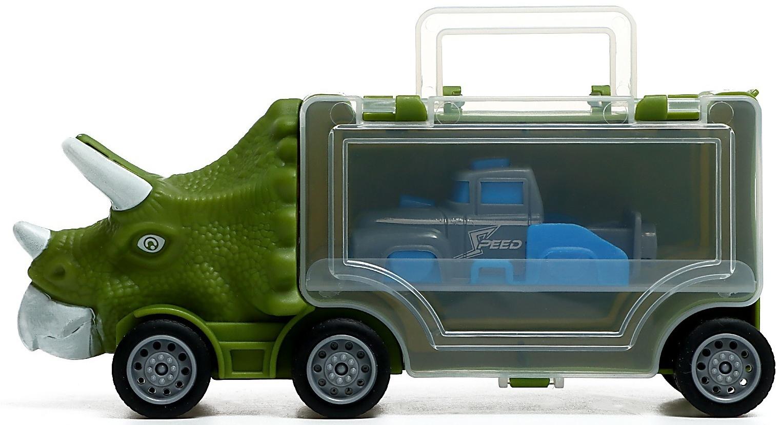 Грузовик «Дино перевозчик», 3 машины, станция запуска, аксессуары