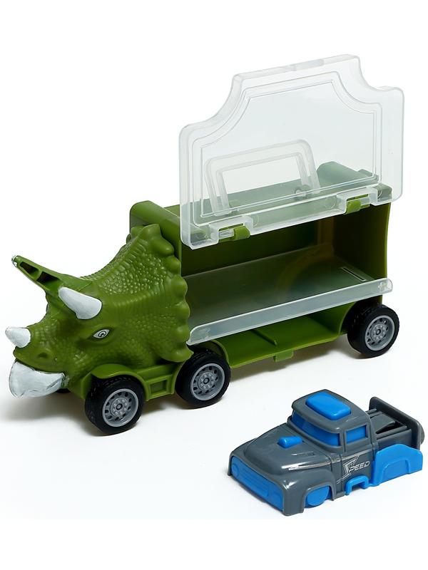 Грузовик «Дино перевозчик», 3 машины, станция запуска, аксессуары