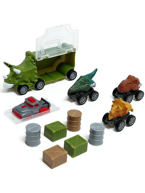 Грузовик «Дино перевозчик», 3 машины, станция запуска, аксессуары