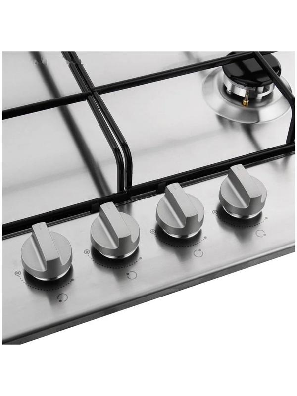 Варочная поверхность Indesit THP 642 W/IX/I RU, газовая, 4 конфорки, цвет нерж. сталь