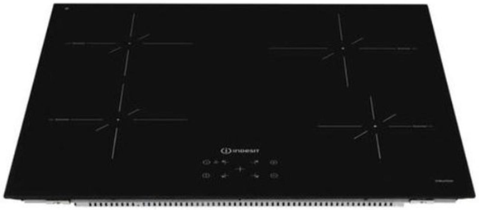 Варочная поверхность Indesit IS 41Q60 FX, индукционная, 4 конфорки, сенсор, чёрная