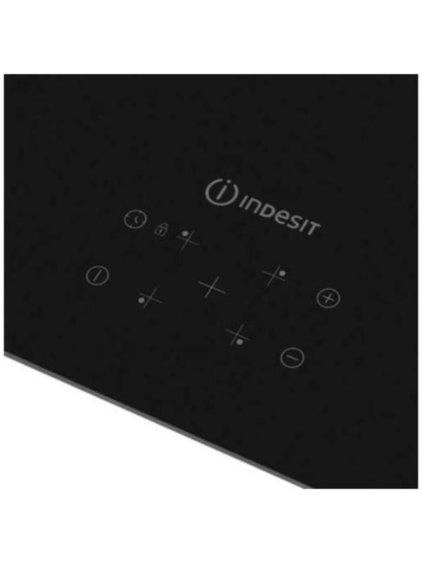 Варочная поверхность Indesit IS 41Q60 FX, индукционная, 4 конфорки, сенсор, чёрная