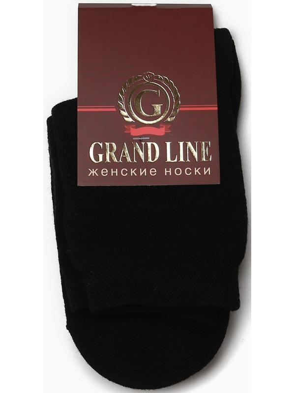 Носки женские махра внутри, цвет чёрный, размер 25