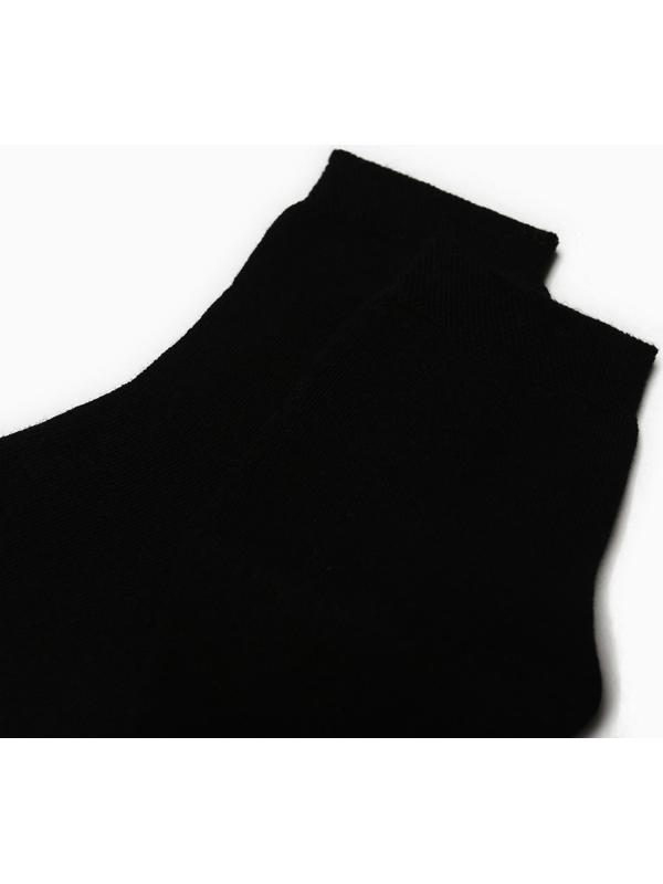 Носки женские махра внутри, цвет чёрный, размер 25