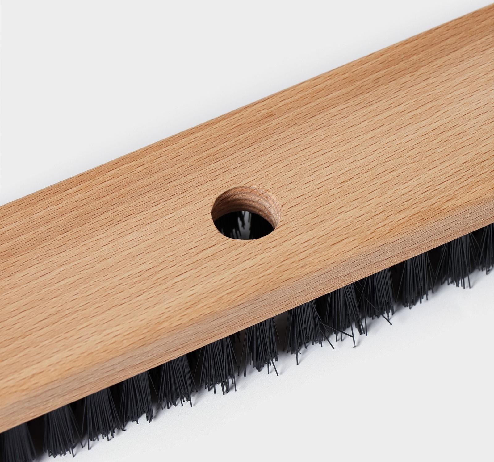 Щётка-шробер, 280×50×16 мм, 108 пучков, бук, синтетический ворс 24 мм