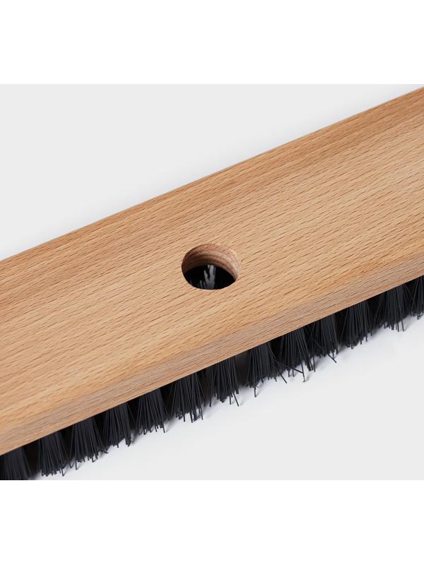 Щётка-шробер, 280×50×16 мм, 108 пучков, бук, синтетический ворс 24 мм
