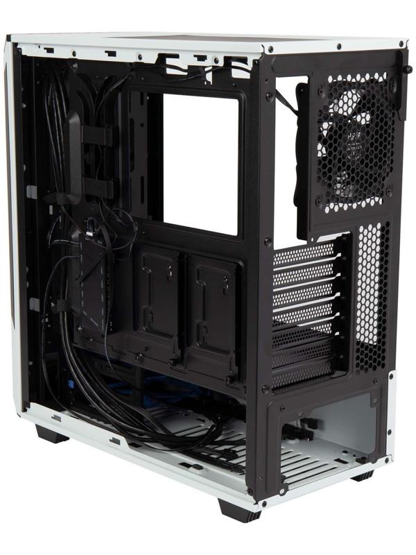 Корпус Hiper PW81 белый без БП ATX 4x120mm 2xUSB2.0 2xUSB3.0 audio bott PSU