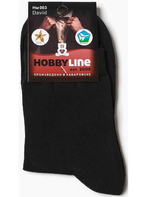 Носки мужские Давид, цвет чёрный, размер 25
