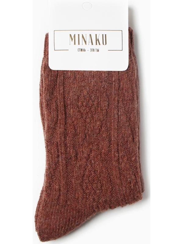 Термоноски женские MINAKU, цв. кирпичный, р-р 36-39