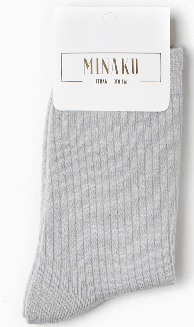 Носки женские длинные MINAKU, цв. светло-серый, р-р 36-39