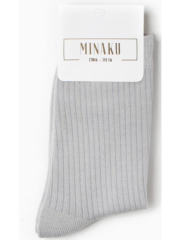 Носки женские длинные MINAKU, цв. светло-серый, р-р 36-39