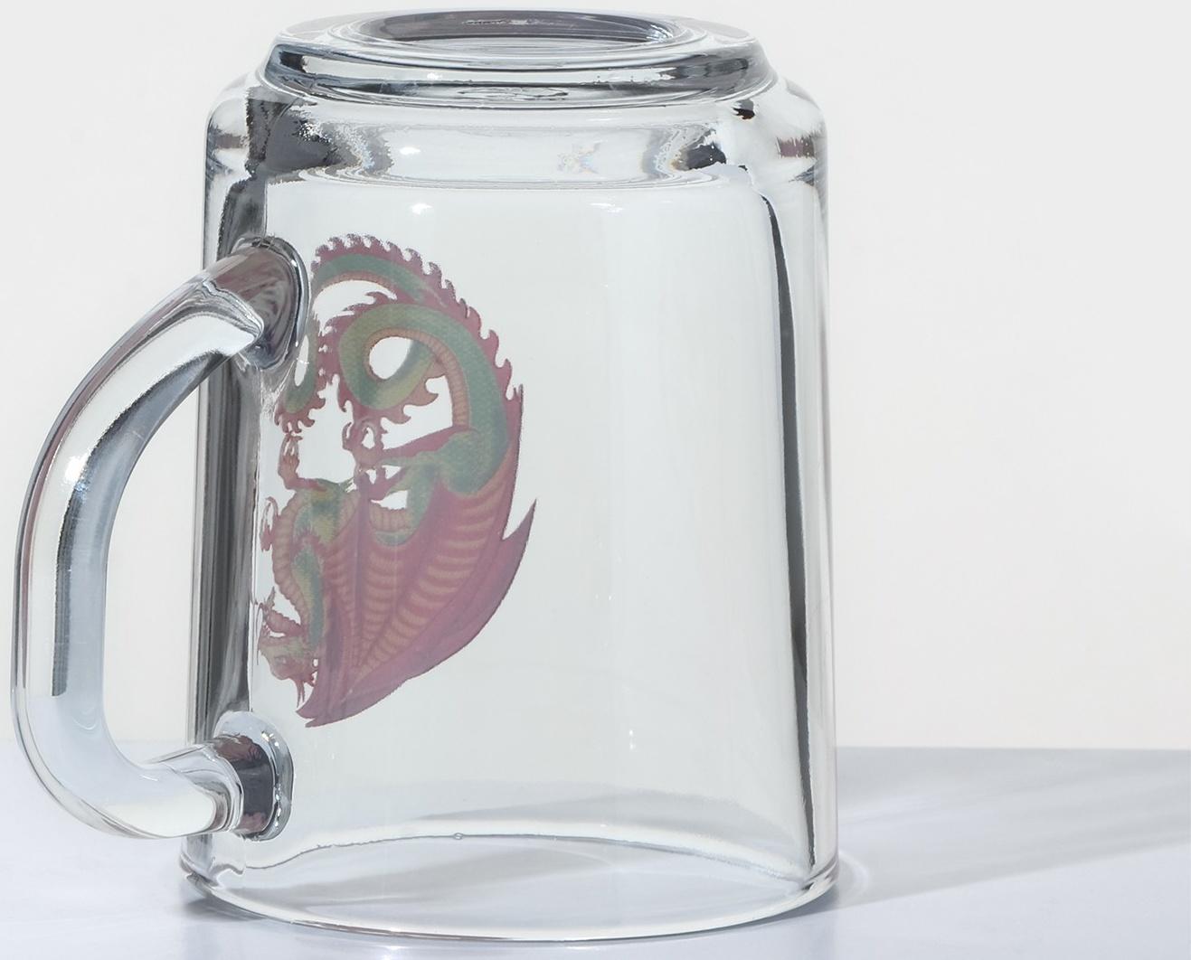 Кружка «Красный дракон», стеклянная, 200 мл