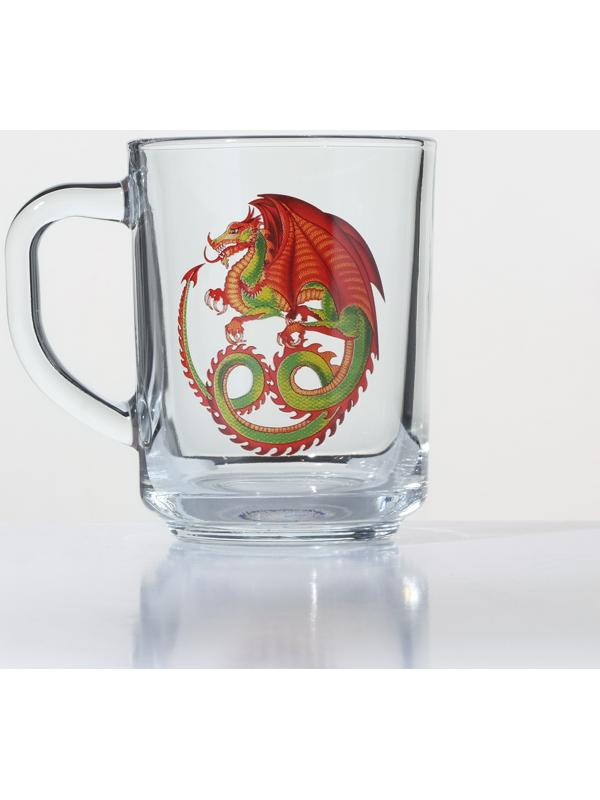 Кружка «Красный дракон», стеклянная, 200 мл