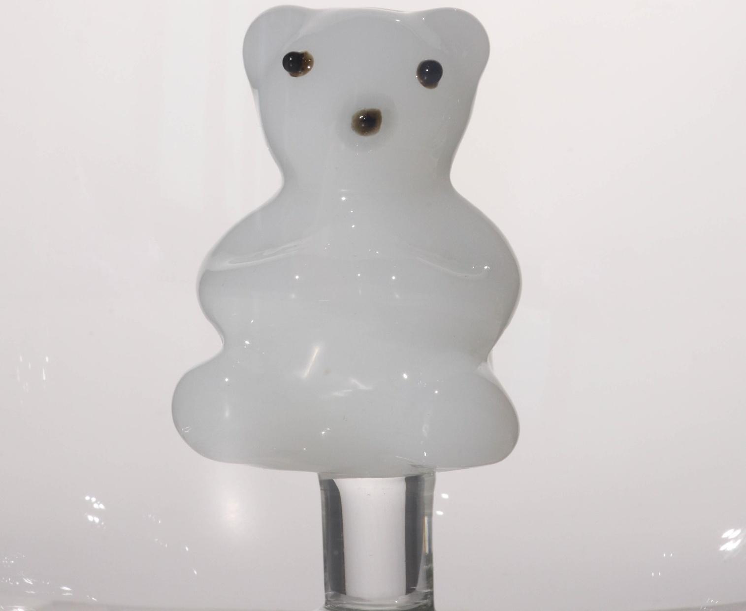 Кружка стеклянная с фигуркой на дне «Серен» мишка, 350 мл