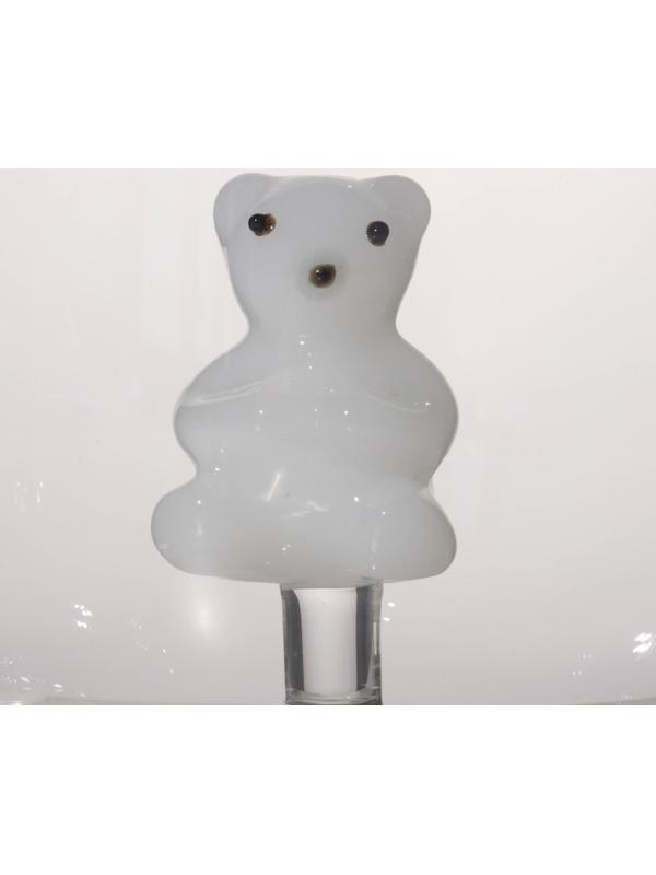 Кружка стеклянная с фигуркой на дне «Серен» мишка, 350 мл