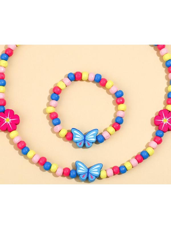 Набор браслет и бусы 