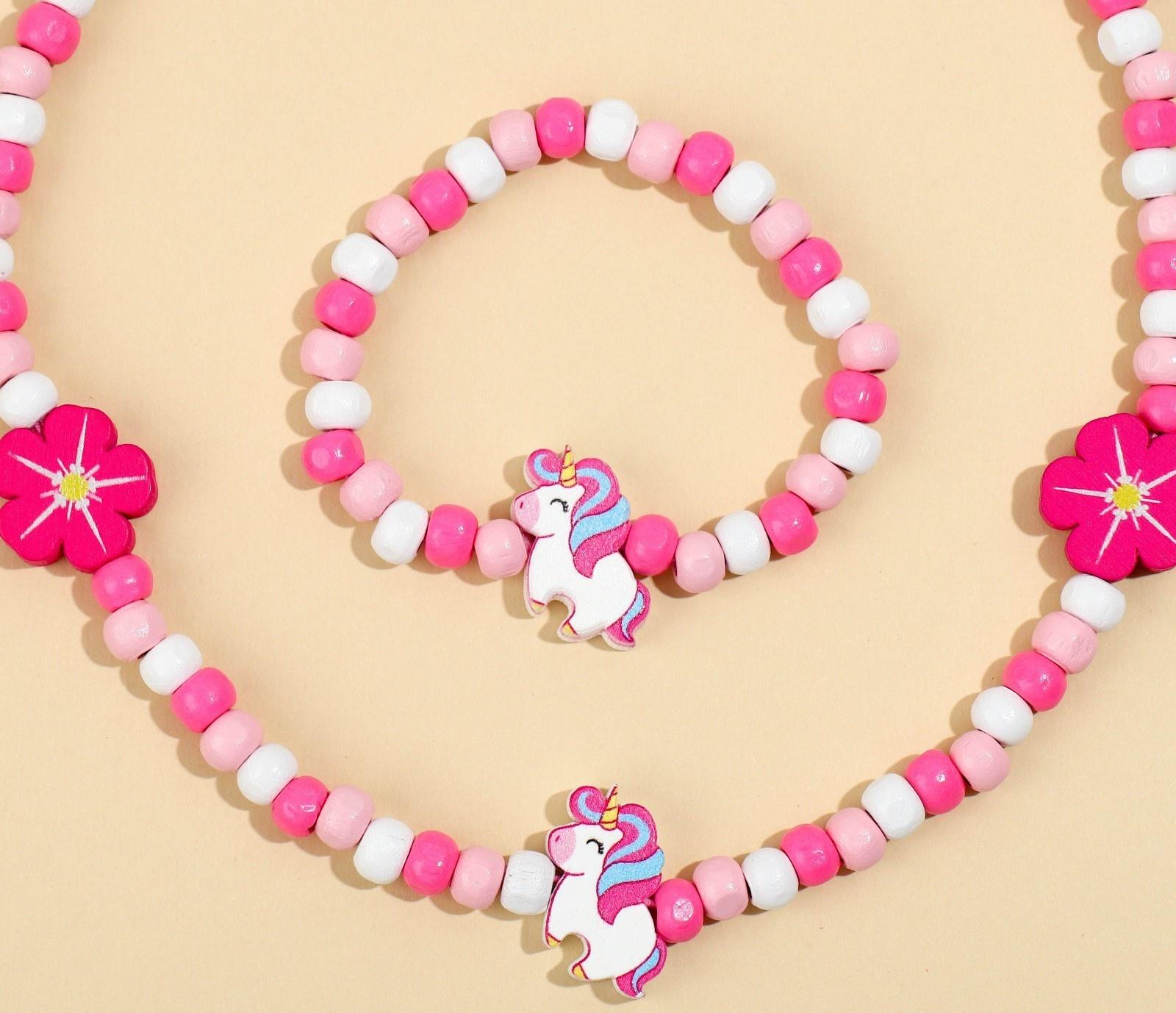 Набор браслет и бусы 