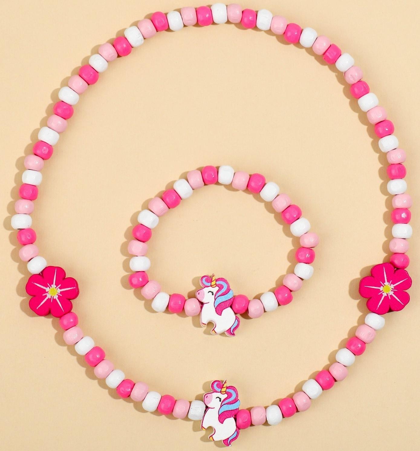 Набор браслет и бусы 