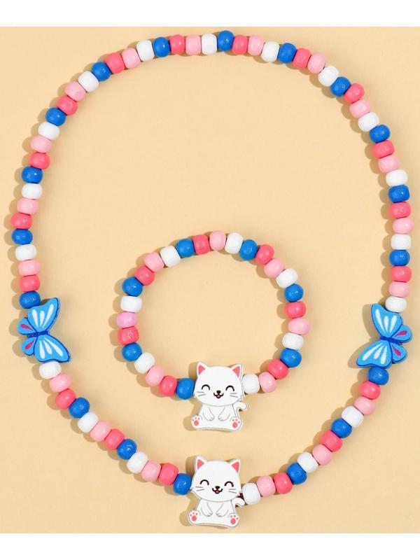 Набор браслет и бусы 