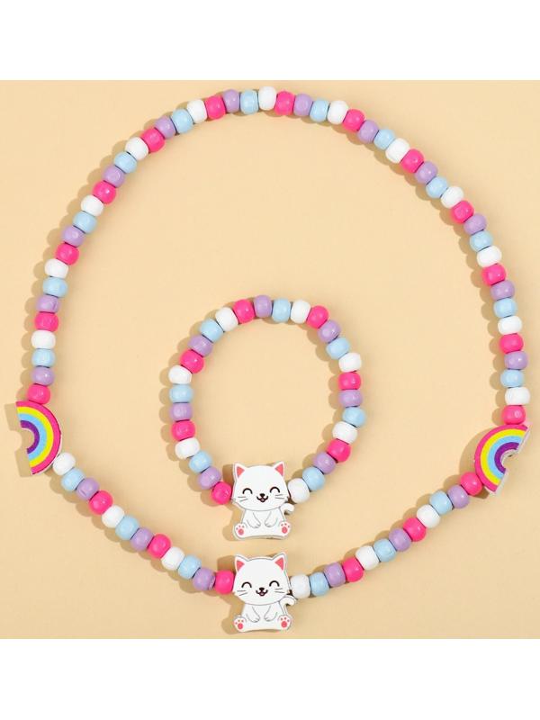 Набор браслет и бусы 