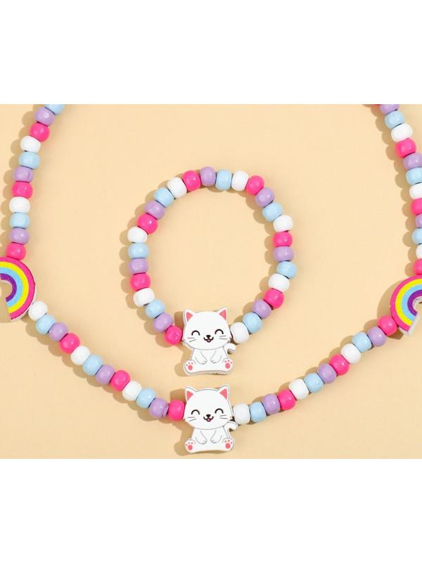 Набор браслет и бусы 