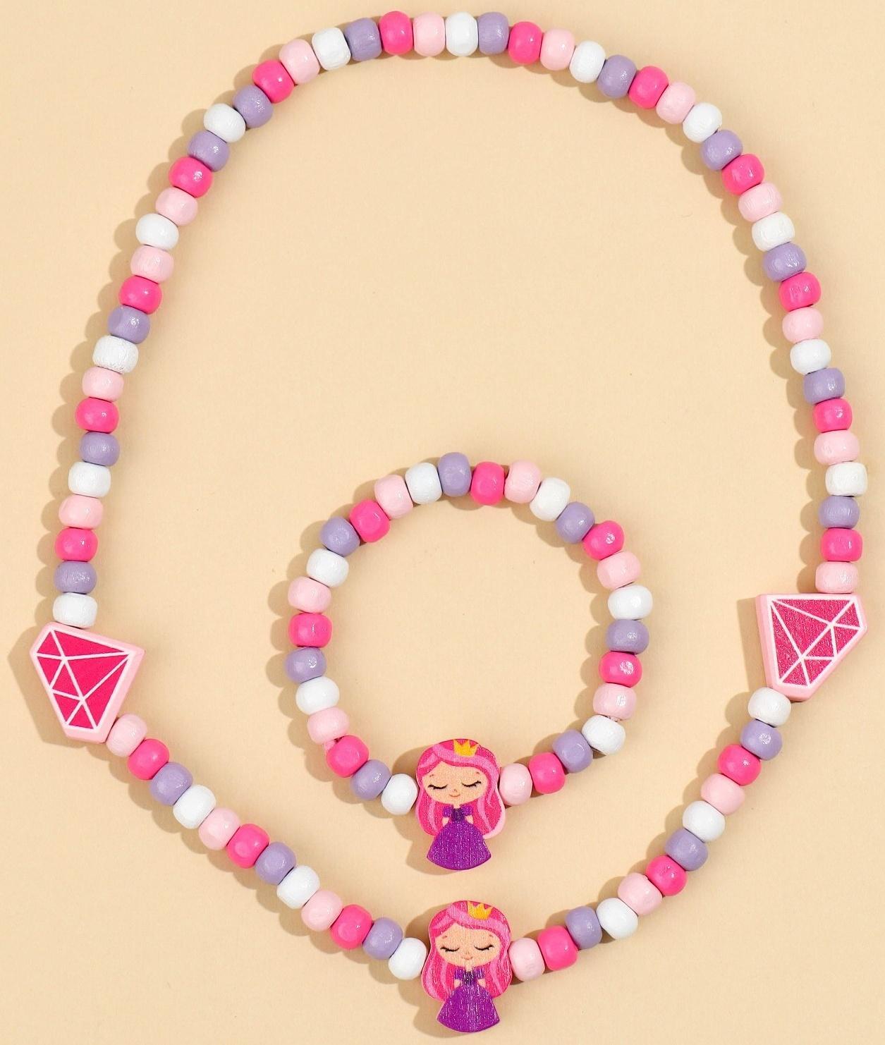 Набор браслет и бусы 