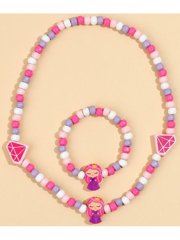 Набор браслет и бусы 