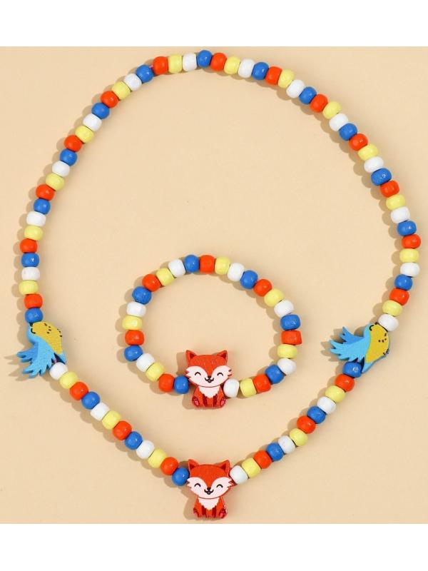 Набор браслет и бусы 