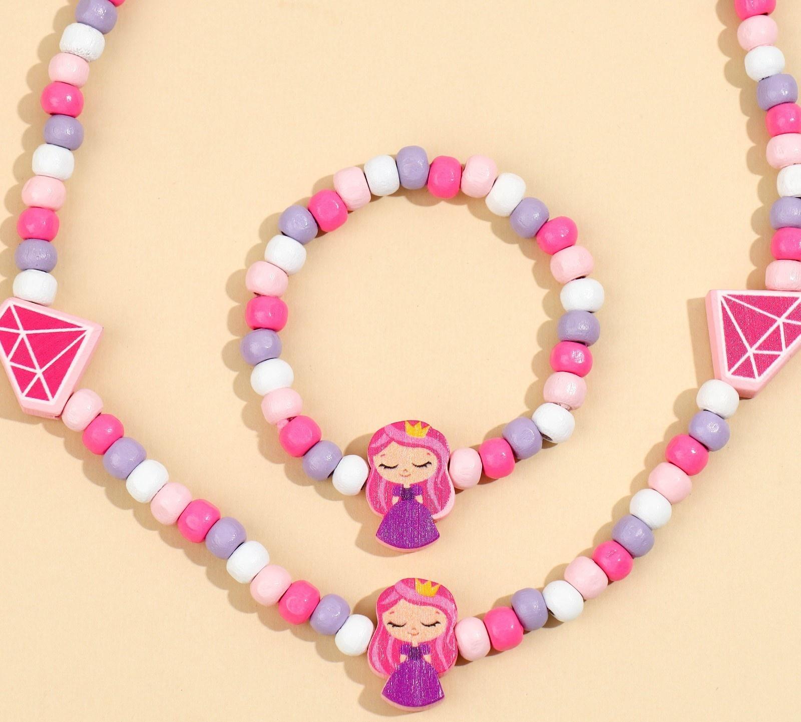 Набор браслет и бусы 