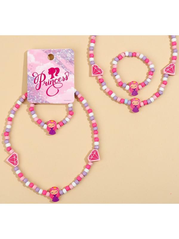 Набор браслет и бусы 