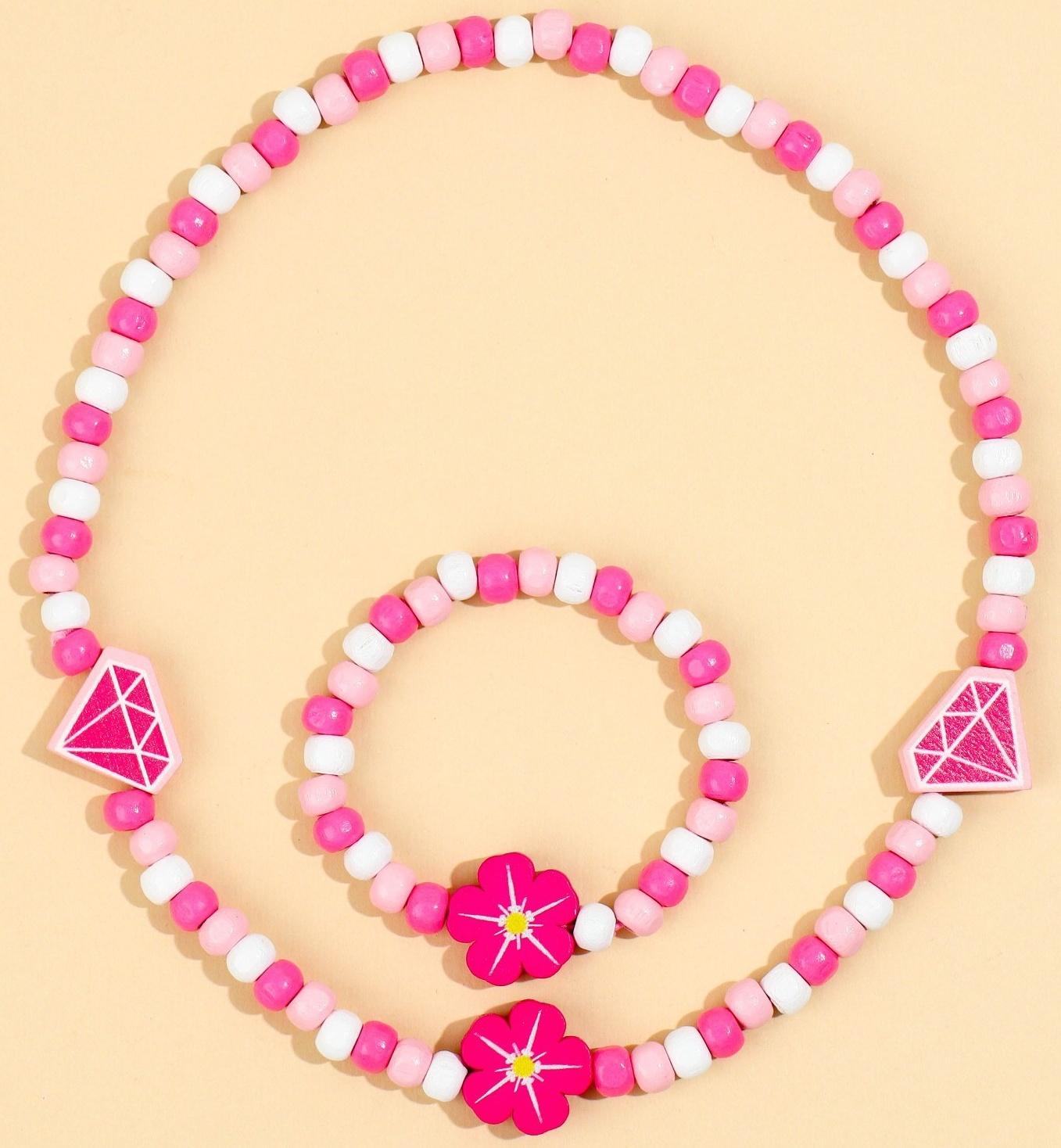 Набор браслет и бусы 