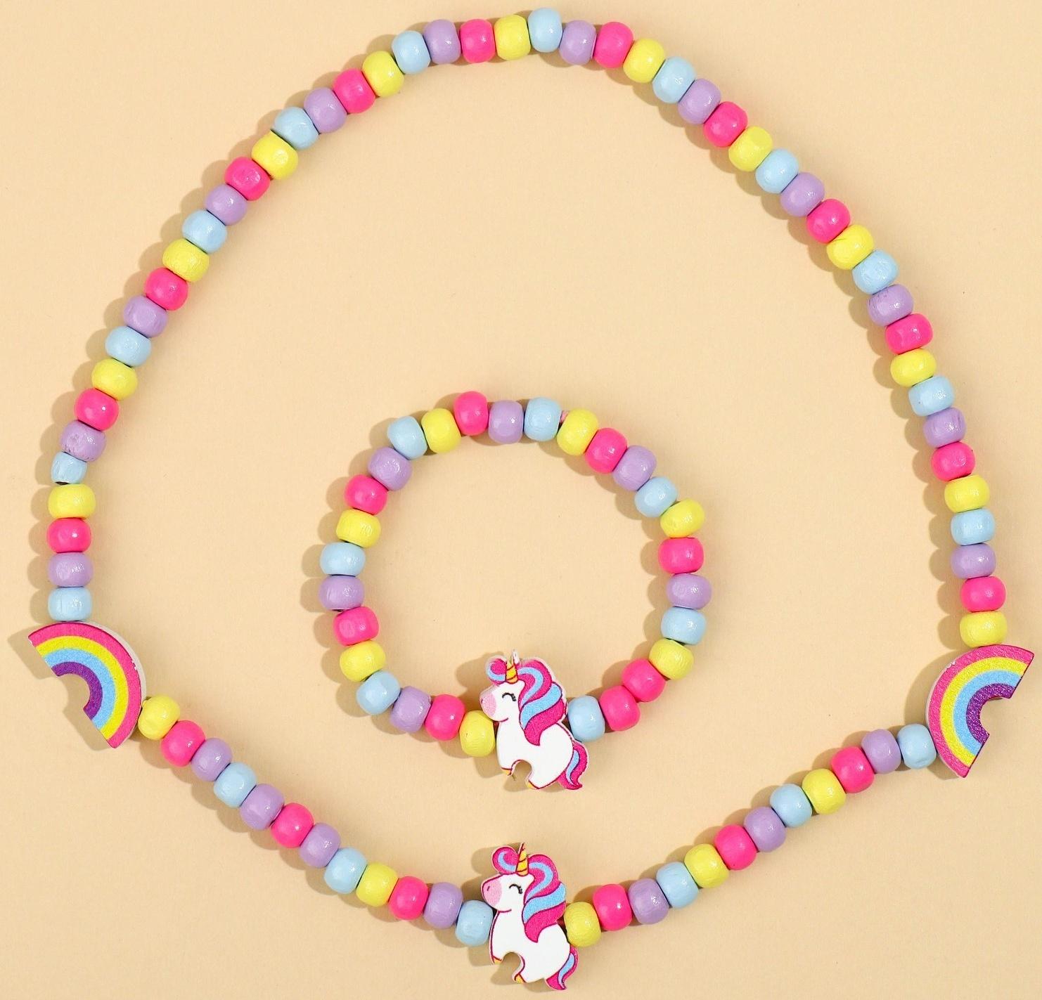 Набор браслет и бусы 