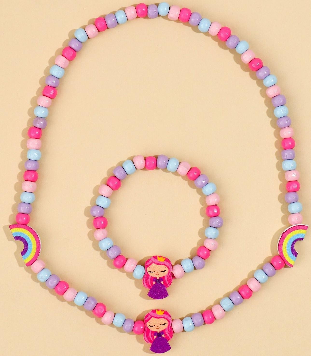 Набор браслет и бусы 