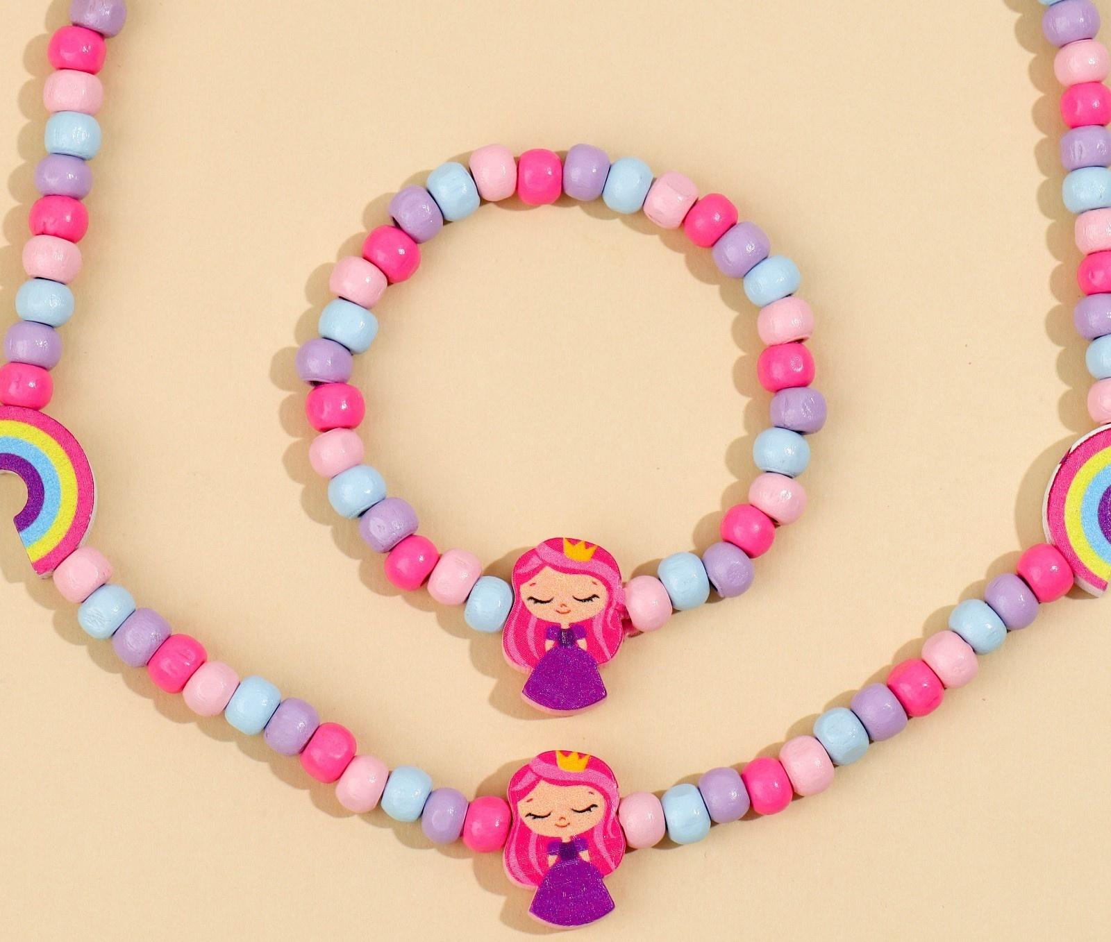 Набор браслет и бусы 