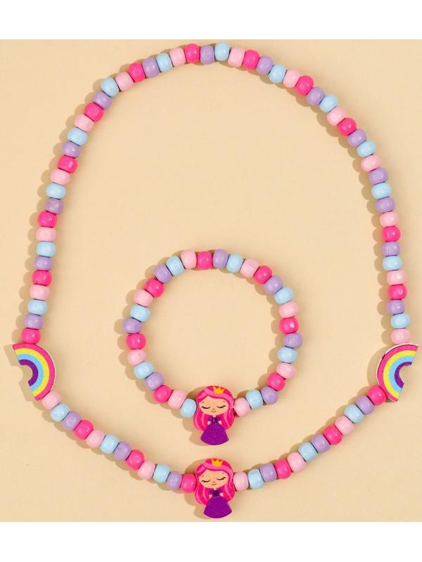 Набор браслет и бусы 