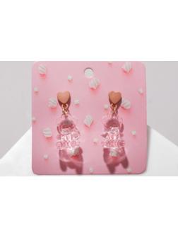 Серьги пластик 