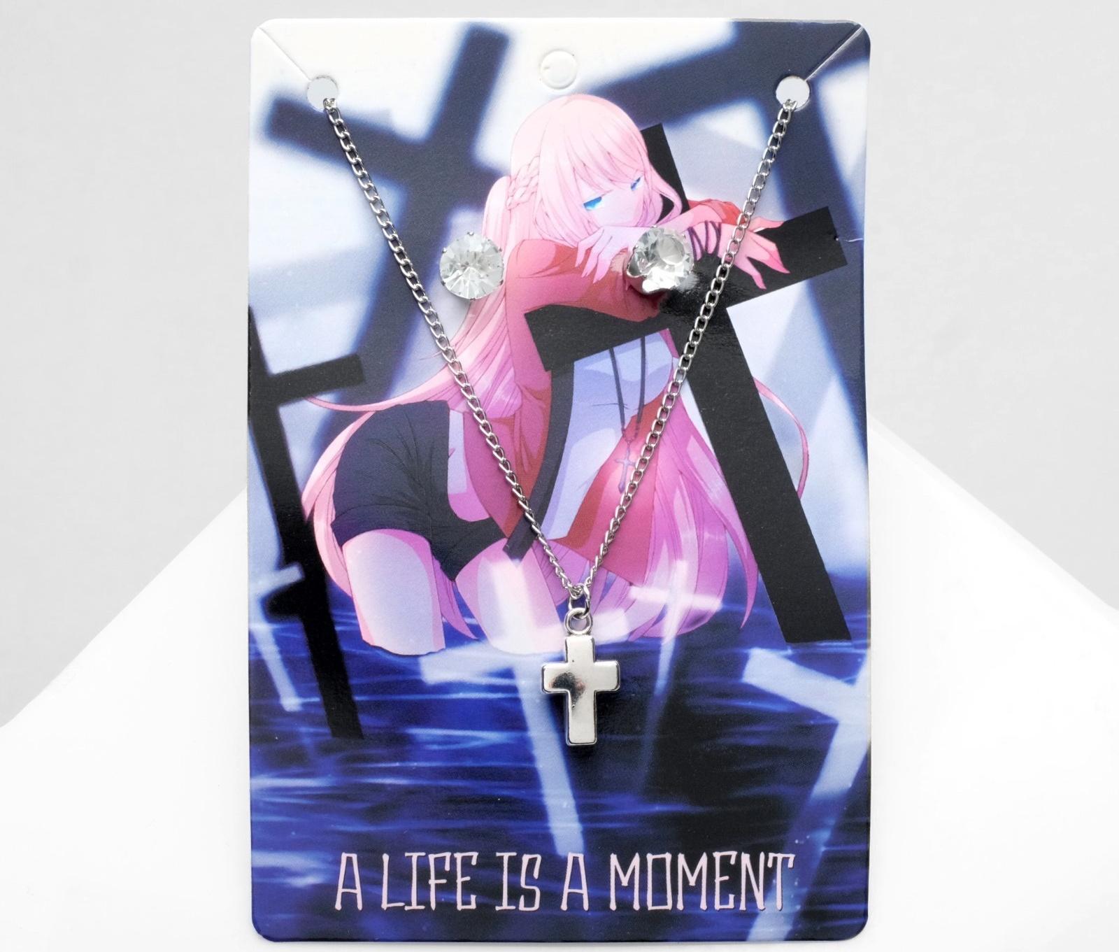 Гарнитур 2 предмета: серьги, кулон 