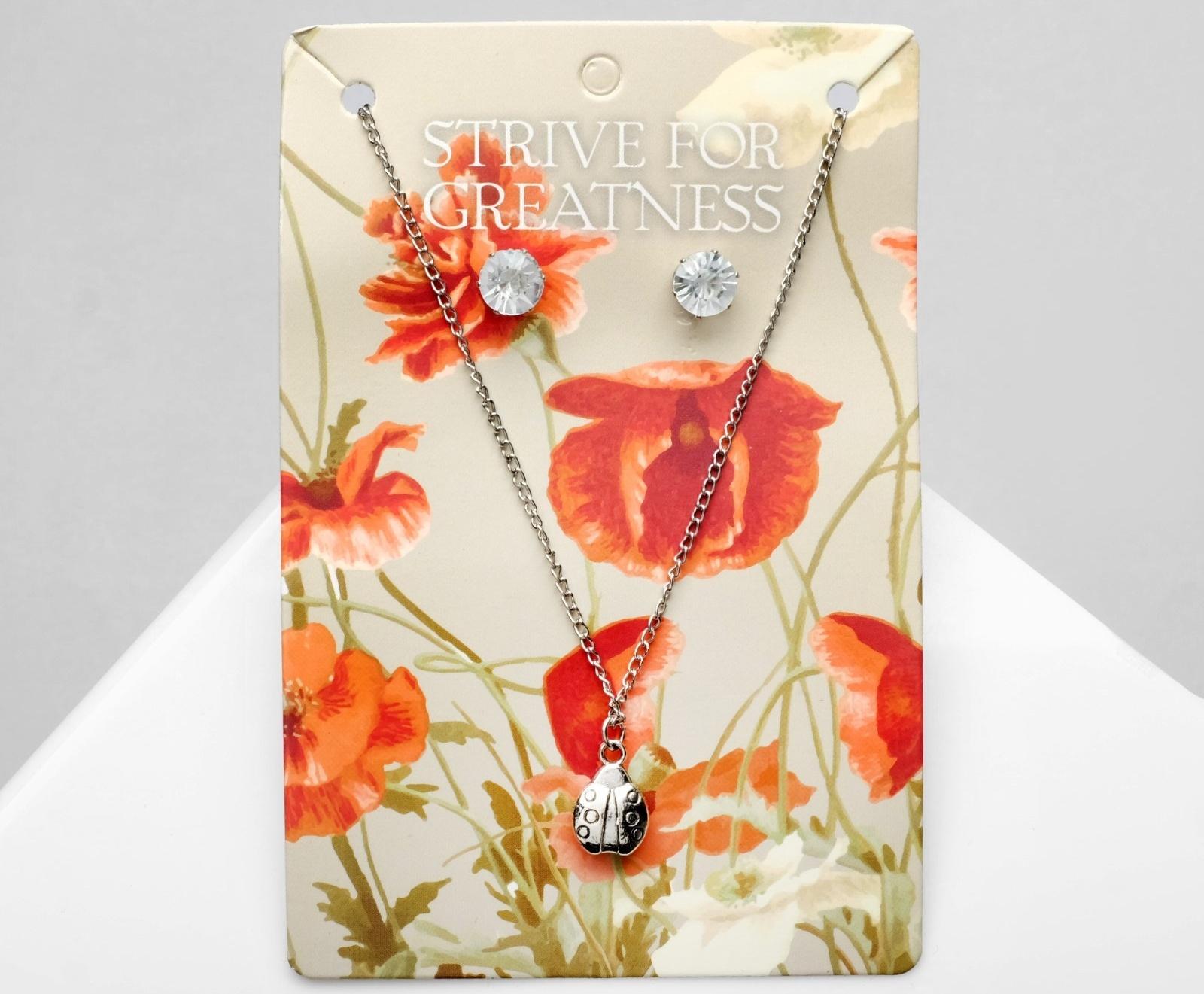 Гарнитур 2 предмета: серьги, кулон 