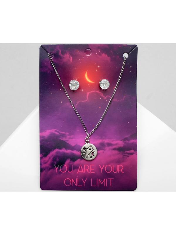 Гарнитур 2 предмета: серьги, кулон 