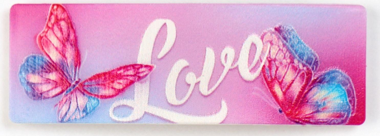 Заколка для волос Love, 5,3 х 1,8 см