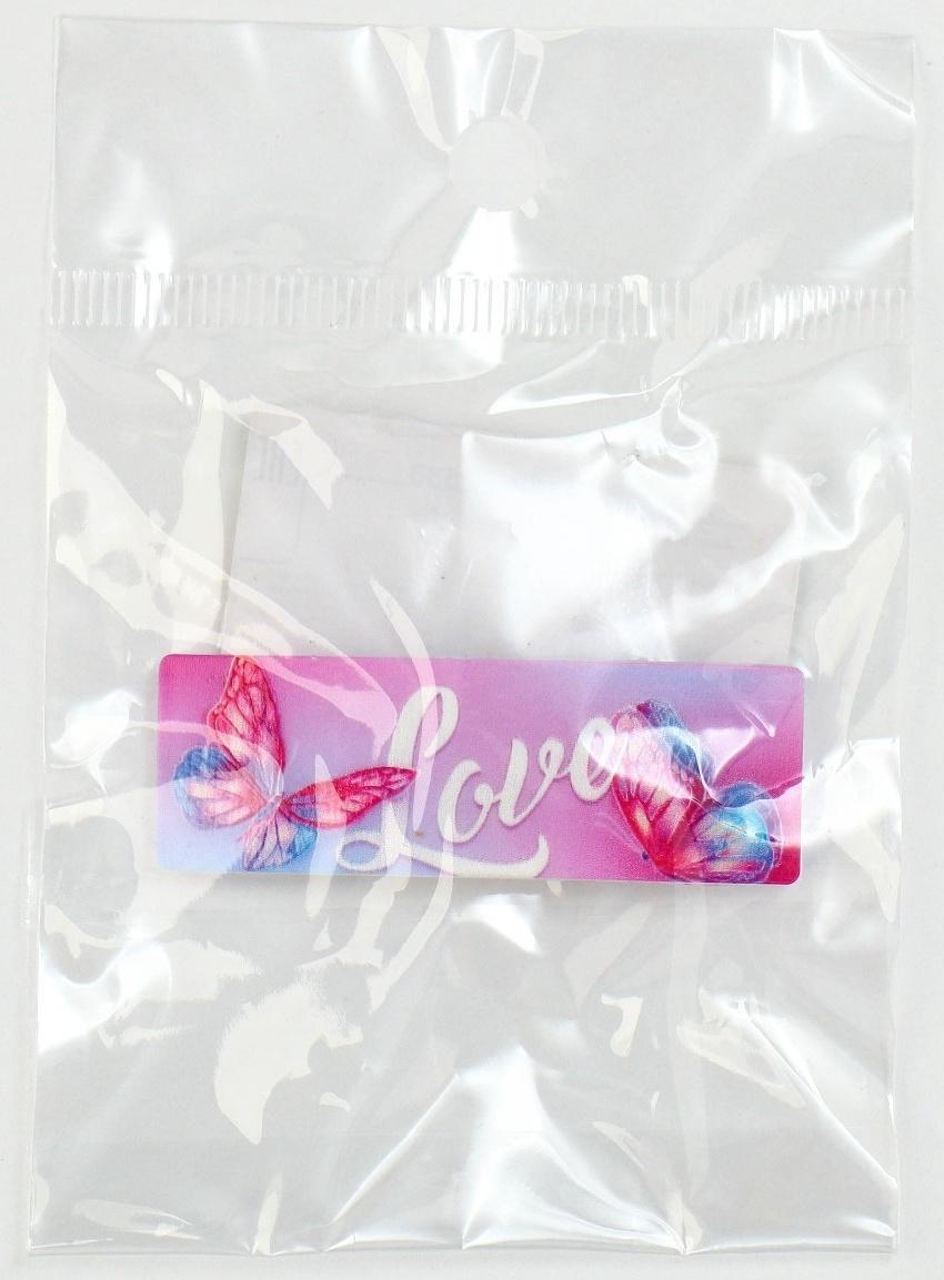 Заколка для волос Love, 5,3 х 1,8 см