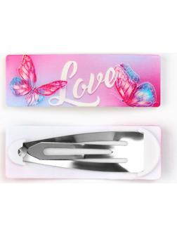 Заколка для волос Love, 5,3 х 1,8 см