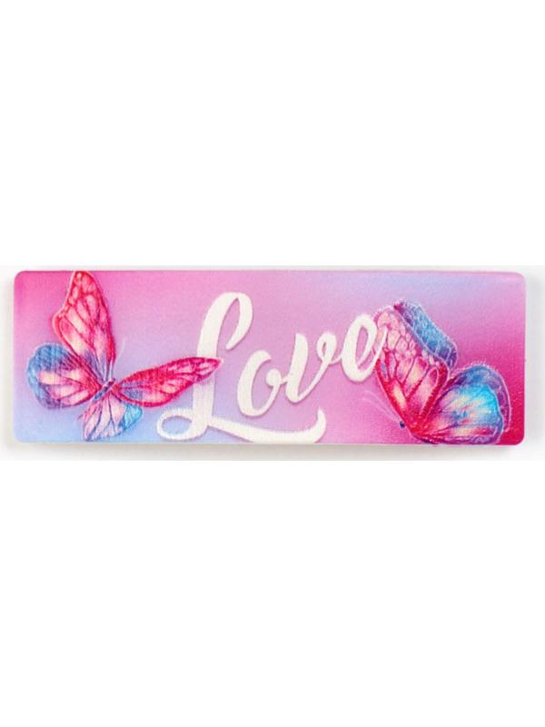 Заколка для волос Love, 5,3 х 1,8 см