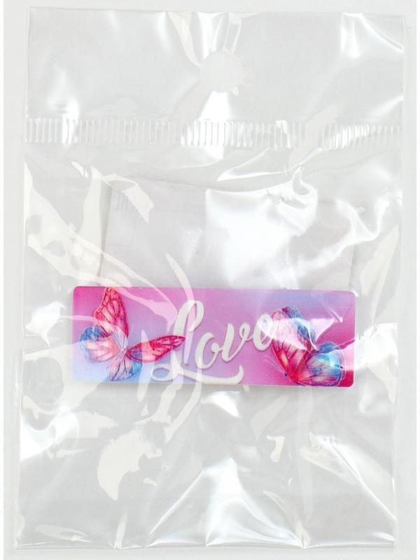 Заколка для волос Love, 5,3 х 1,8 см