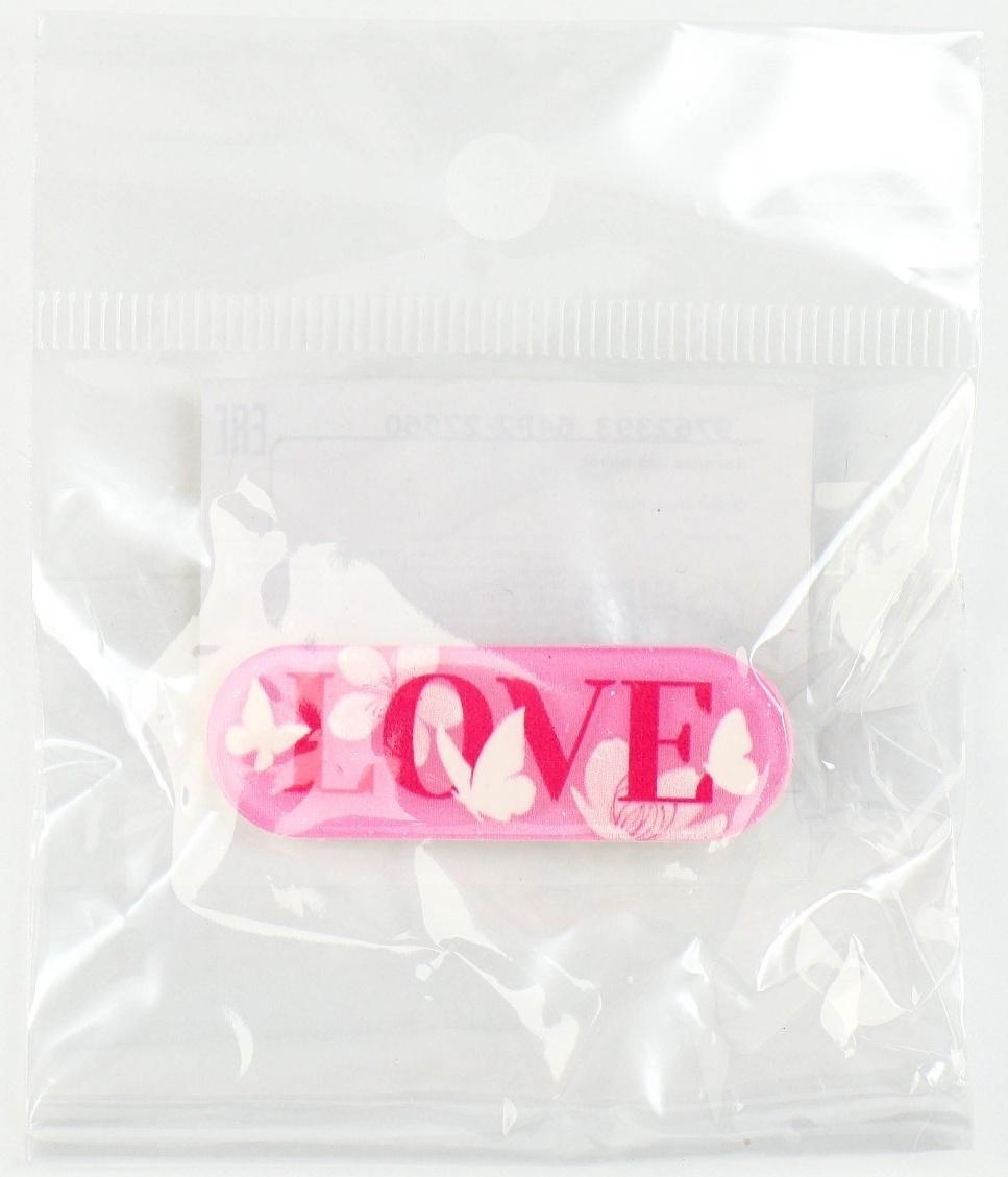 Заколка для волос LOVE, 4.5 х 1.5 см
