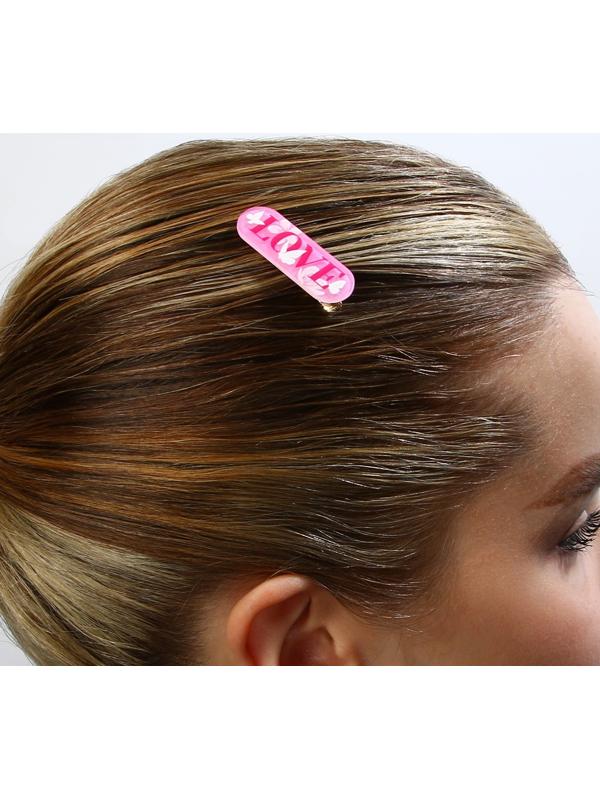 Заколка для волос LOVE, 4.5 х 1.5 см